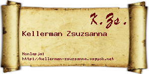 Kellerman Zsuzsanna névjegykártya